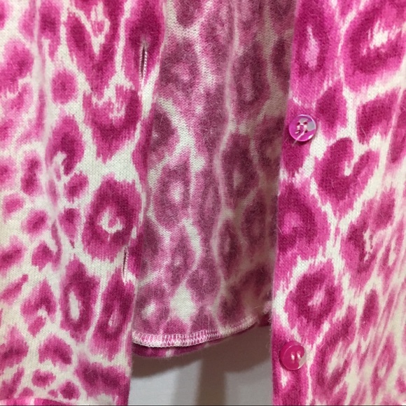 Moschino pink leopard cardigan - Picture 4 of 8